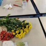 art floral bouquet rond