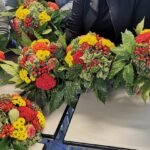 art floral bouquet rond