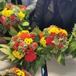 art floral bouquet rond